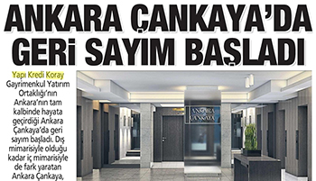 Ankara Çankaya'da Geri Sayım Başladı - Ankara Posta