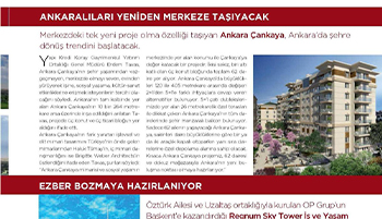 Ankaralıları yeniden merkeze taşıyacak - Exclusive Home